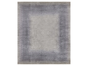 RAINBOW BORDER SILEX - Rectangular handmade silk rug by Edition Bougainville - view 2